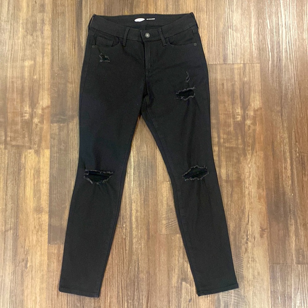 Old Navy Distressed Pop Icon Skinny Jeans Size 2 Short